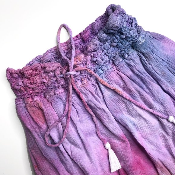 ✨ aerie bubblegum boho tie dye mini skirt - Picture 7 of 8